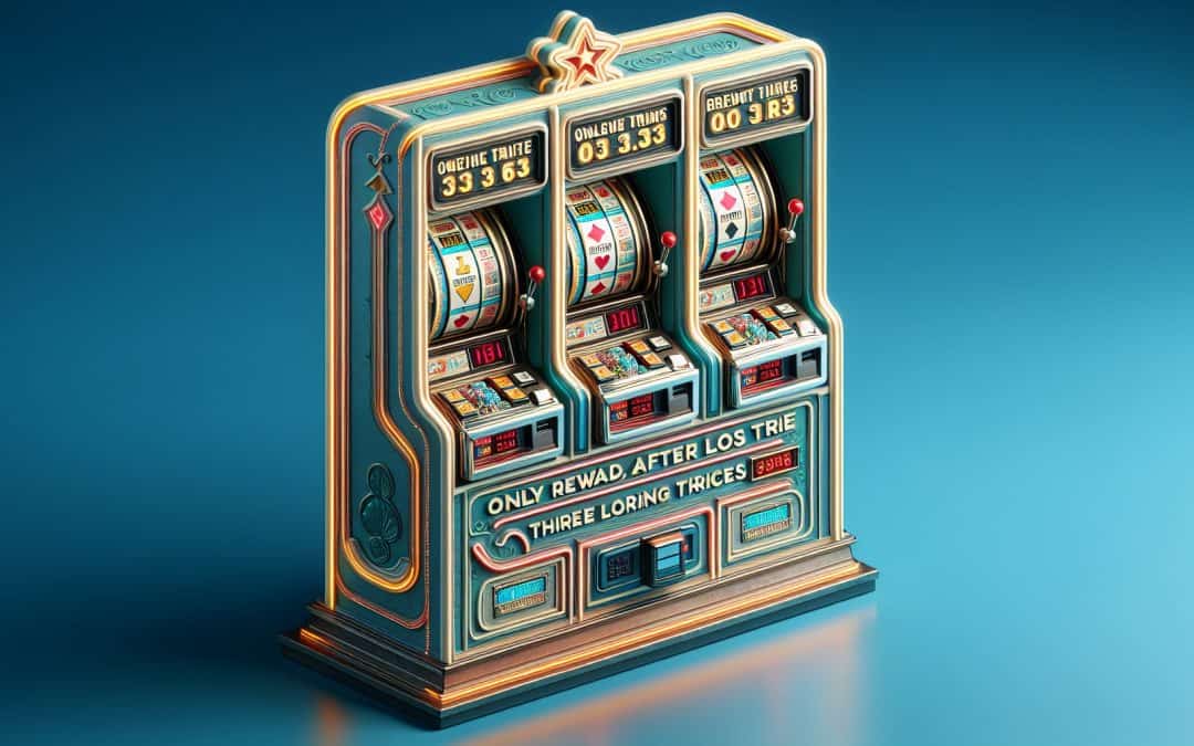 Automat koji nagrađuje samo ako si izgubio tri puta na tri različita mjesta